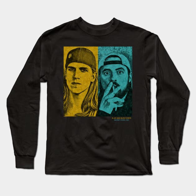 Jay and Silent Bob. Long Sleeve T-Shirt by Morishasha